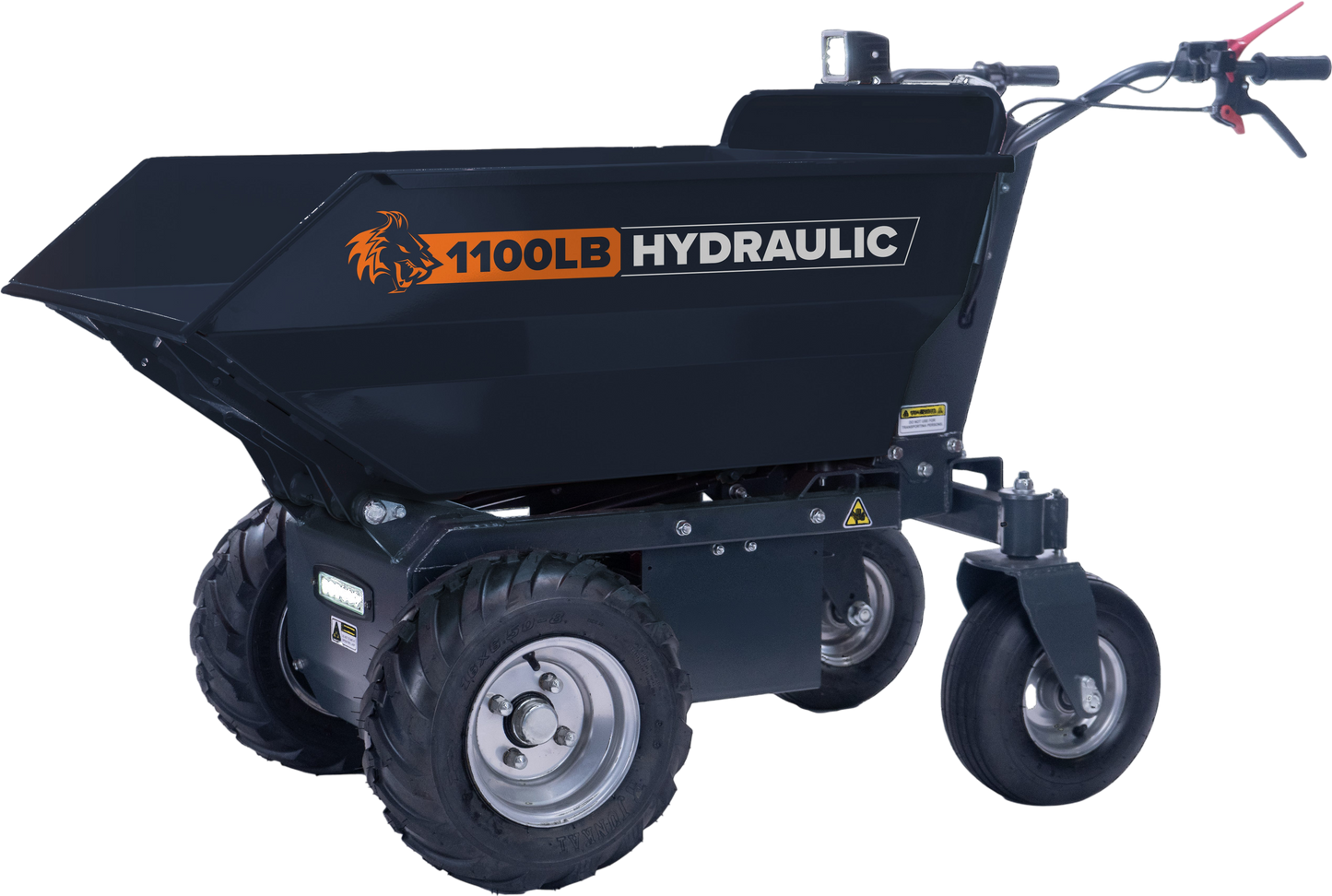 DK2 OPD812 Electric Dump Cart Self-Driving 8 cu. ft. 1100 lbs Capacity 12V New - OPD812