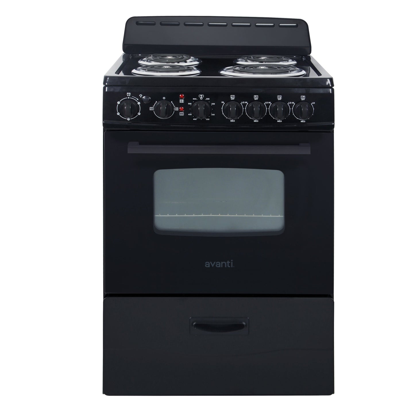 Avanti 24" Electric Range Oven with Framed Glass Door - ERU240P0W
