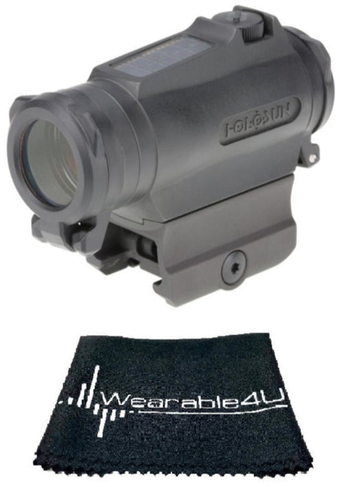 Holosun Green Circle Dot/Solar/Titanium with included Wearable4U Lens Cleaning Towel Bundle - HE515CT-GR_Towel