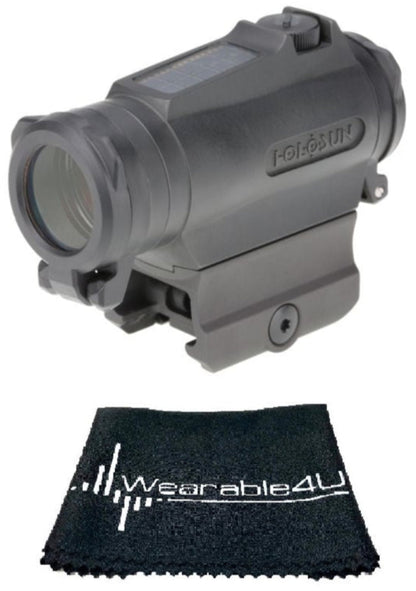 Holosun Green Circle Dot/Solar/Titanium with included Wearable4U Lens Cleaning Towel Bundle - HE515CT-GR_Towel