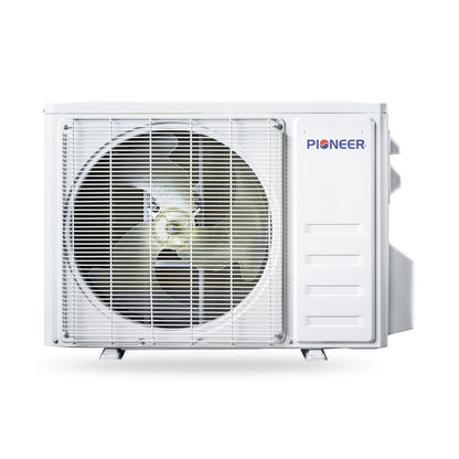 Pioneer Quantum Ultra 12,000 BTU 21 SEER2 230V 8-Way Ceiling Cassette Ductless Mini-Split Air Conditioner Inverter Heat Pump Full Set - CYT012GLSI24RL-10S