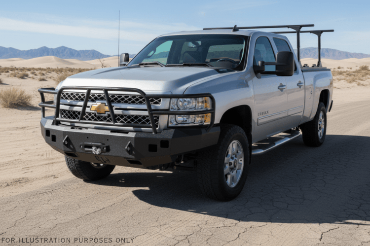 2014 Chevy Silverado 2500HD Overland Adventure Kit -  Hammerhead Armor + Warn Winch + Truxedo Rack + ARB Rooftop Tent