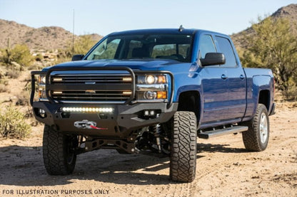 2019 Chevy Silverado 2500HD Overland Adventure Kit -  Fab Fours + Warn Winch + Truxedo Rack + ARB Rooftop Tent