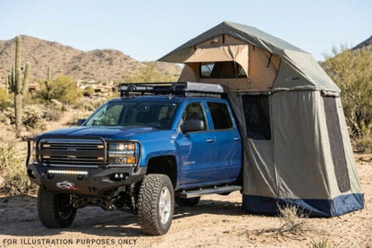 2019 Chevy Silverado 2500HD Overland Adventure Kit -  Fab Fours + Warn Winch + Truxedo Rack + ARB Rooftop Tent