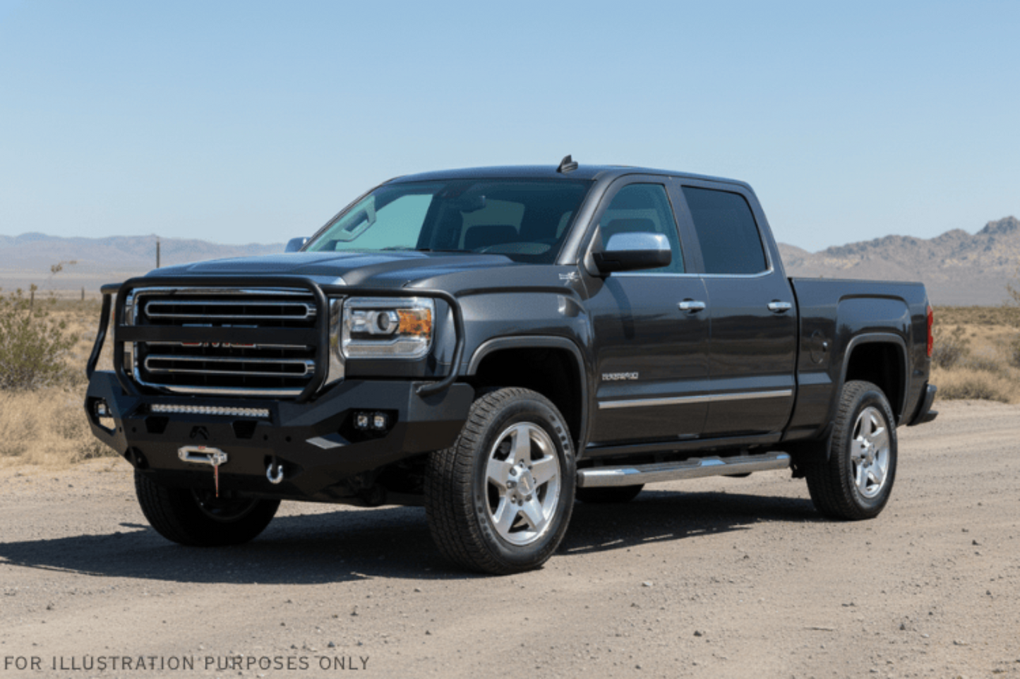 2019 GMC Sierra 2500HD Overland Adventure Kit -  Fab Fours + Warn Winch + Truxedo Rack + ARB Rooftop Tent