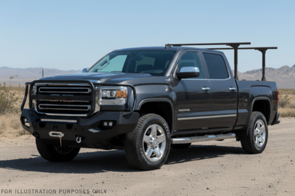 2019 GMC Sierra 2500HD Overland Adventure Kit -  Fab Fours + Warn Winch + Truxedo Rack + ARB Rooftop Tent