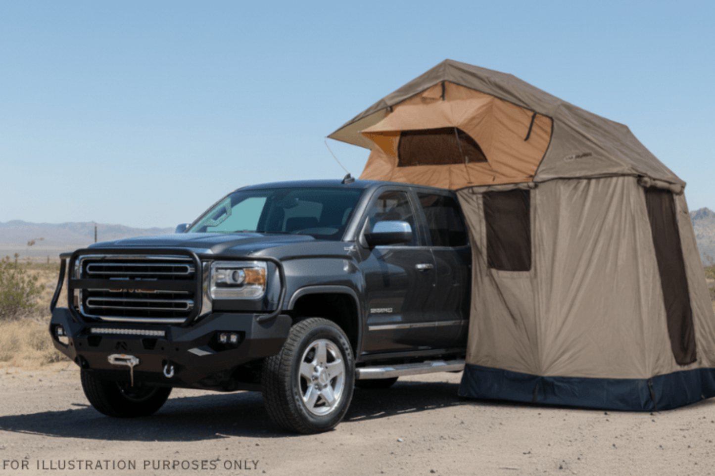 2019 GMC Sierra 2500HD Overland Adventure Kit -  Fab Fours + Warn Winch + Truxedo Rack + ARB Rooftop Tent