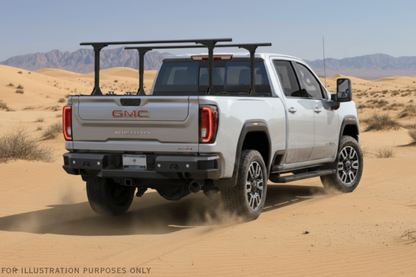 2023 GMC Sierra 2500HD Overland Adventure Kit - Fab Fours + Warn Winch + Truxedo Rack + ARB Rooftop Tent
