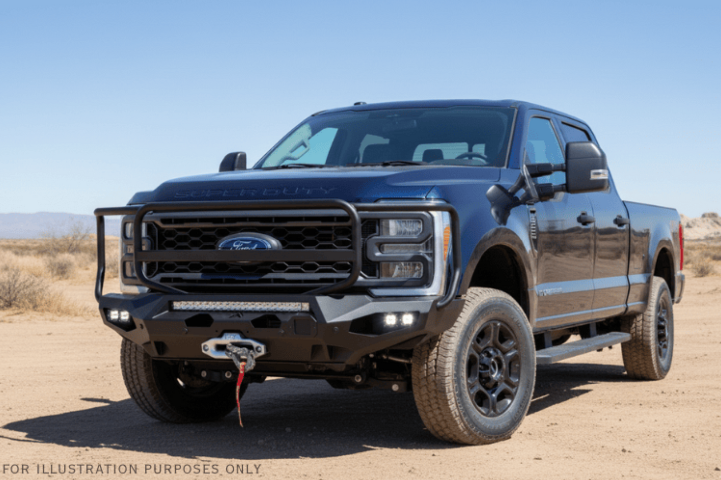 2023 Ford F250 Superduty Overland Adventure Kit - Fab Fours + Warn Winch + Truxedo Rack + ARB Rooftop Tent