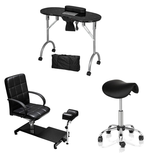 Omysalon 1 Operator Basic Nail Salon Package Black - G59000138