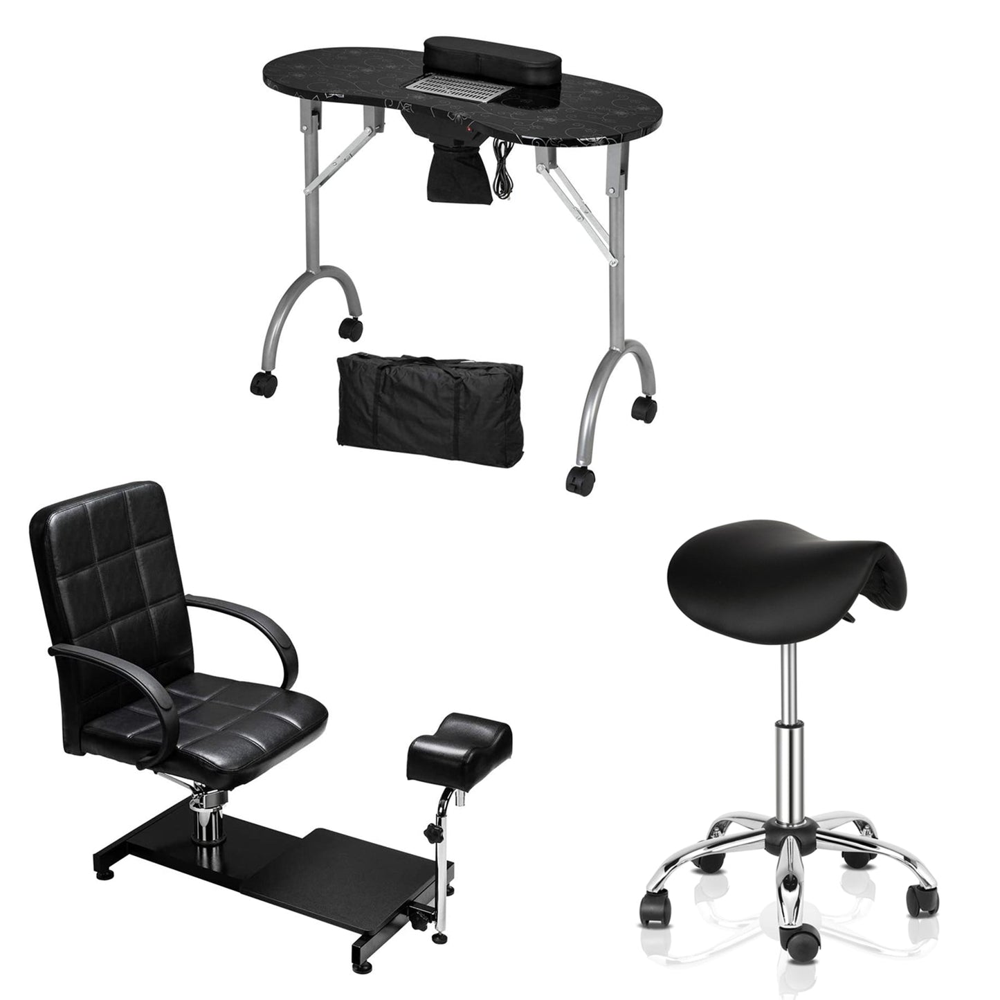 Omysalon 1 Operator Basic Nail Salon Package Black - G59000138