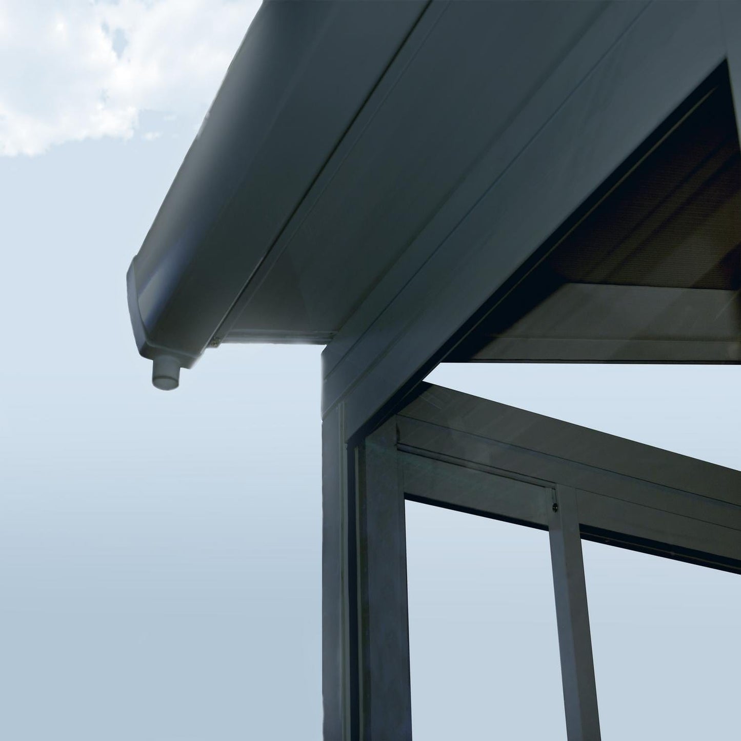 Palram - Canopia | SanRemo 10x10 ft Patio Enclosure - Gray/Clear - HG9069