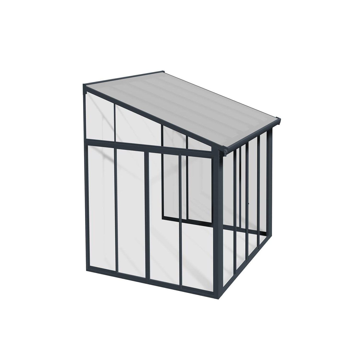 Palram - Canopia | SanRemo 10x10 ft Patio Enclosure - Gray/Clear - HG9069