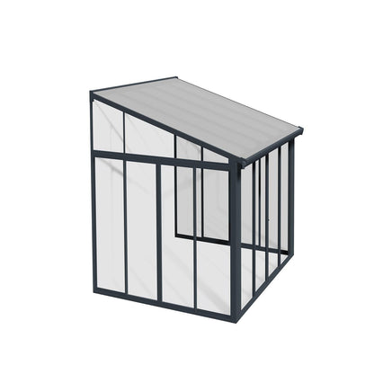 Palram - Canopia | SanRemo 10x10 ft Patio Enclosure - Gray/Clear - HG9069