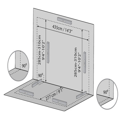 Palram - Canopia | SanRemo 10x14 ft Patio Enclosure - Gray/Clear - HG9064