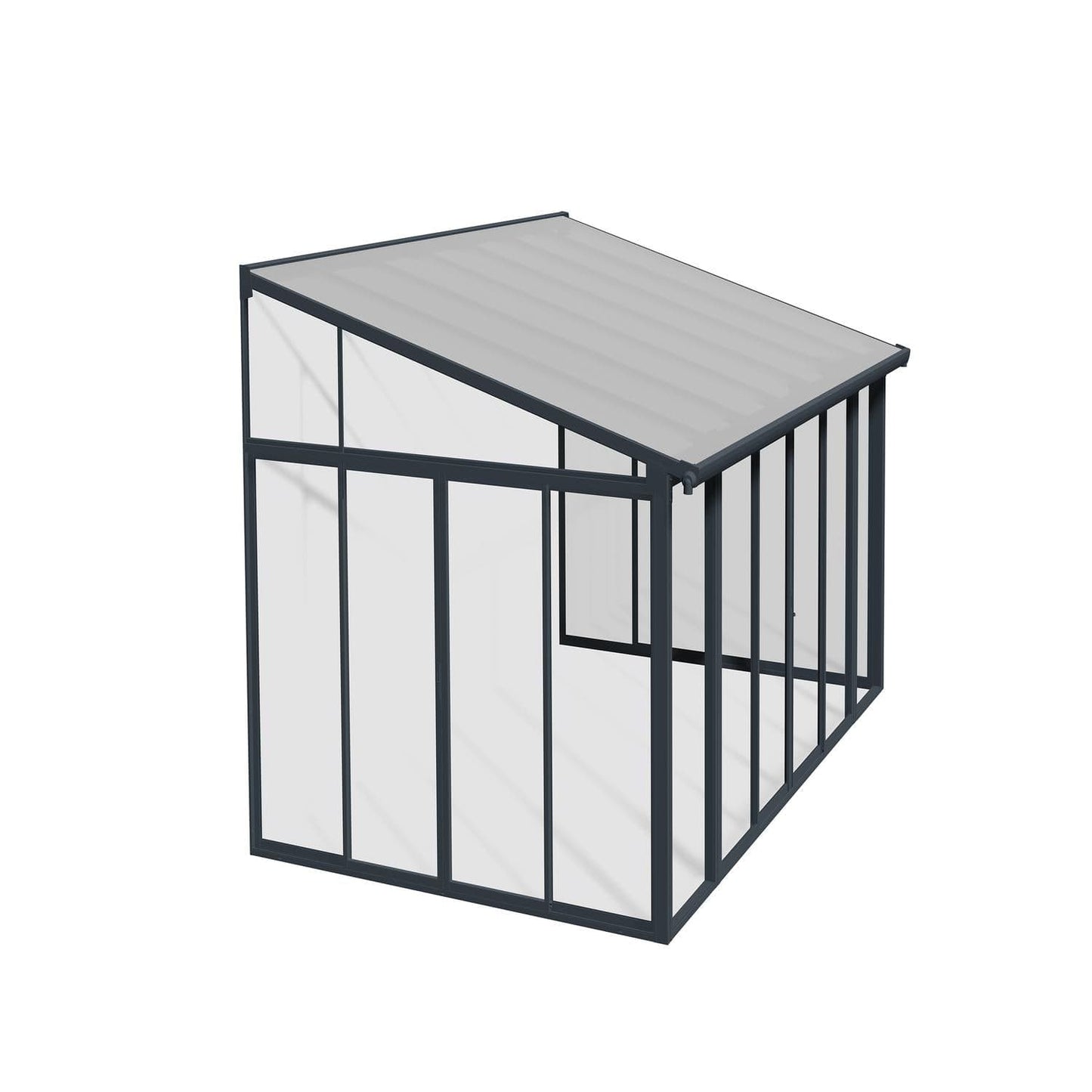 Palram - Canopia | SanRemo 10x14 ft Patio Enclosure - Gray/Clear - HG9064