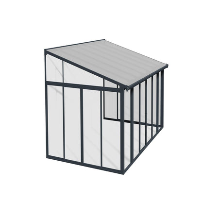 Palram - Canopia | SanRemo 10x14 ft Patio Enclosure - Gray/Clear - HG9064