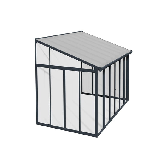 Palram - Canopia | SanRemo 10x14 ft Patio Enclosure - Gray/Clear - HG9064