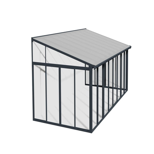 Palram - Canopia | SanRemo 10x18 ft Patio Enclosure - Gray/Clear - HG9065