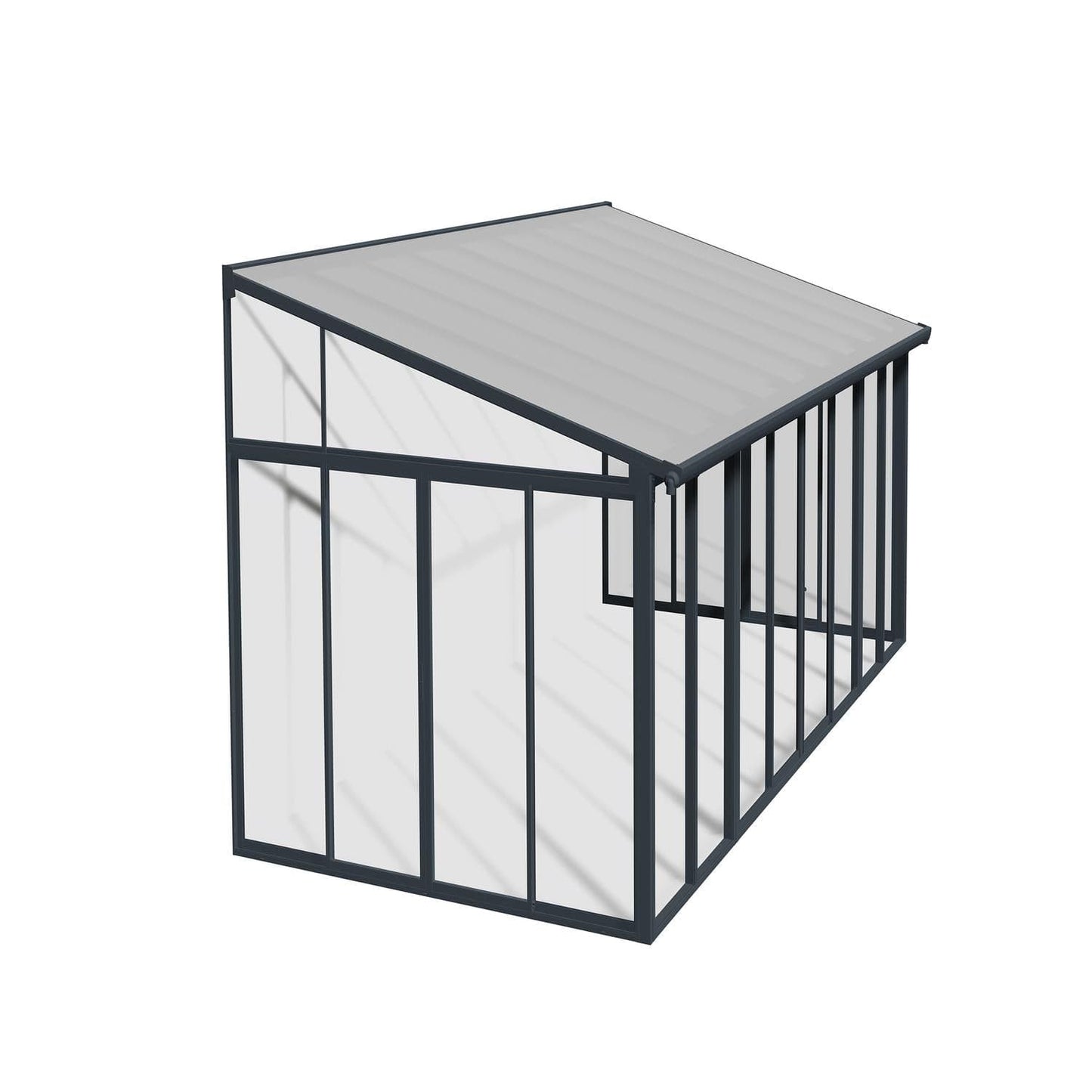 Palram - Canopia | SanRemo 10x18 ft Patio Enclosure - Gray/Clear - HG9065
