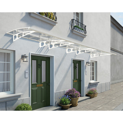 Palram - Canopia | Bordeaux Awning - White/Diffused Clear - 5 ft Wide - HG9561