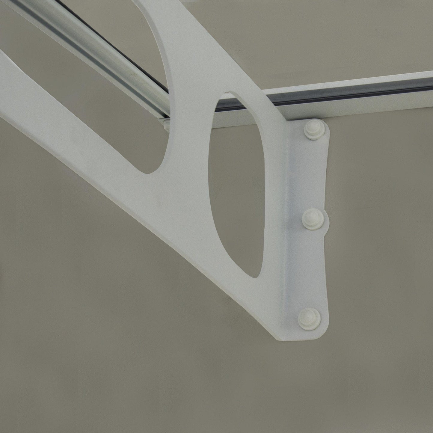 Palram - Canopia | Bordeaux Awning - White/Diffused Clear - 5 ft Wide - HG9561