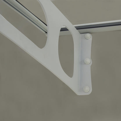 Palram - Canopia | Bordeaux Awning - White/Diffused Clear - 5 ft Wide - HG9561