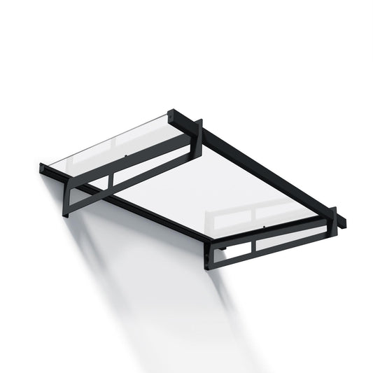 Palram - Canopia | Bremen Door Awning - Gray/Clear - HG9588