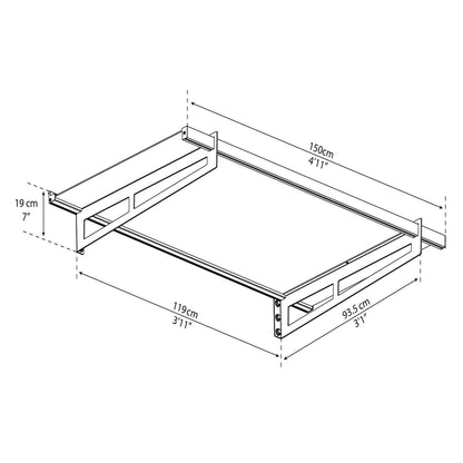 Palram - Canopia | Bremen Door Awning - Gray/Clear - HG9588