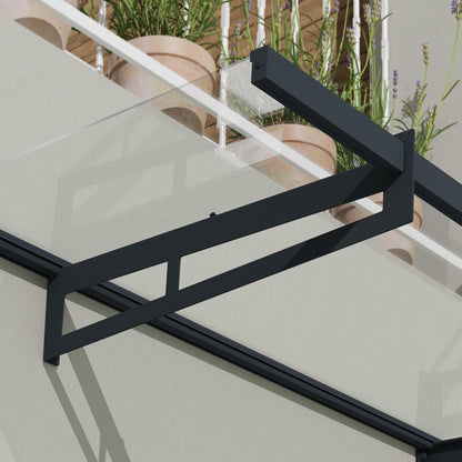 Palram - Canopia | Bremen Door Awning - Gray/Clear - HG9588