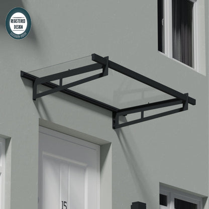 Palram - Canopia | Bremen Door Awning - Gray/Clear - HG9588
