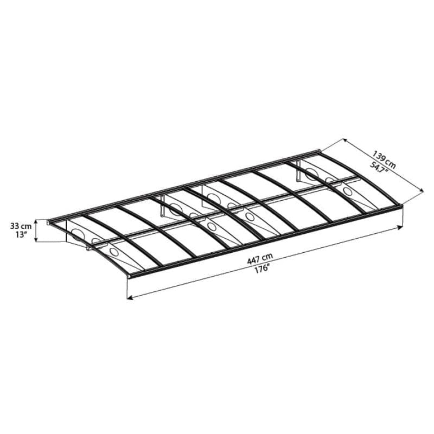 Palram - Canopia | Herald Door Awning - HG9580