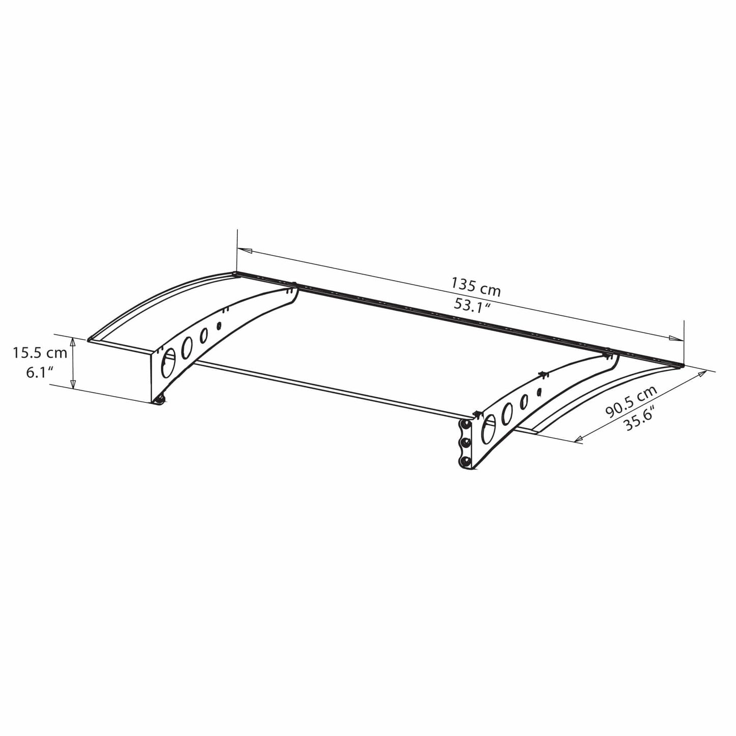 Palram - Canopia | Lyra 1350 Awning - HG9550