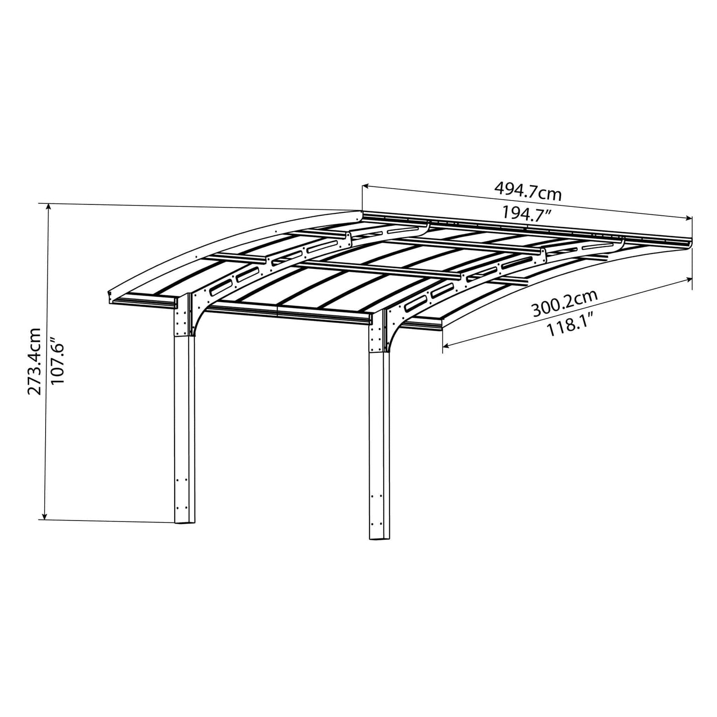 Palram - Canopia | Arizona Carport - HG9105