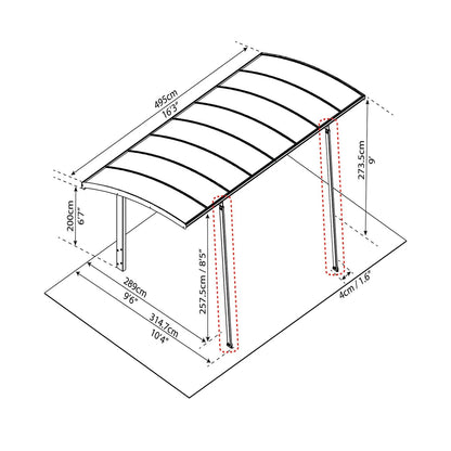 Palram - Canopia | Arizona Carport Winter Support Kit - HG9107