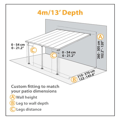 Palram - Canopia | 13 ft Wide Feria Carport - HG9140