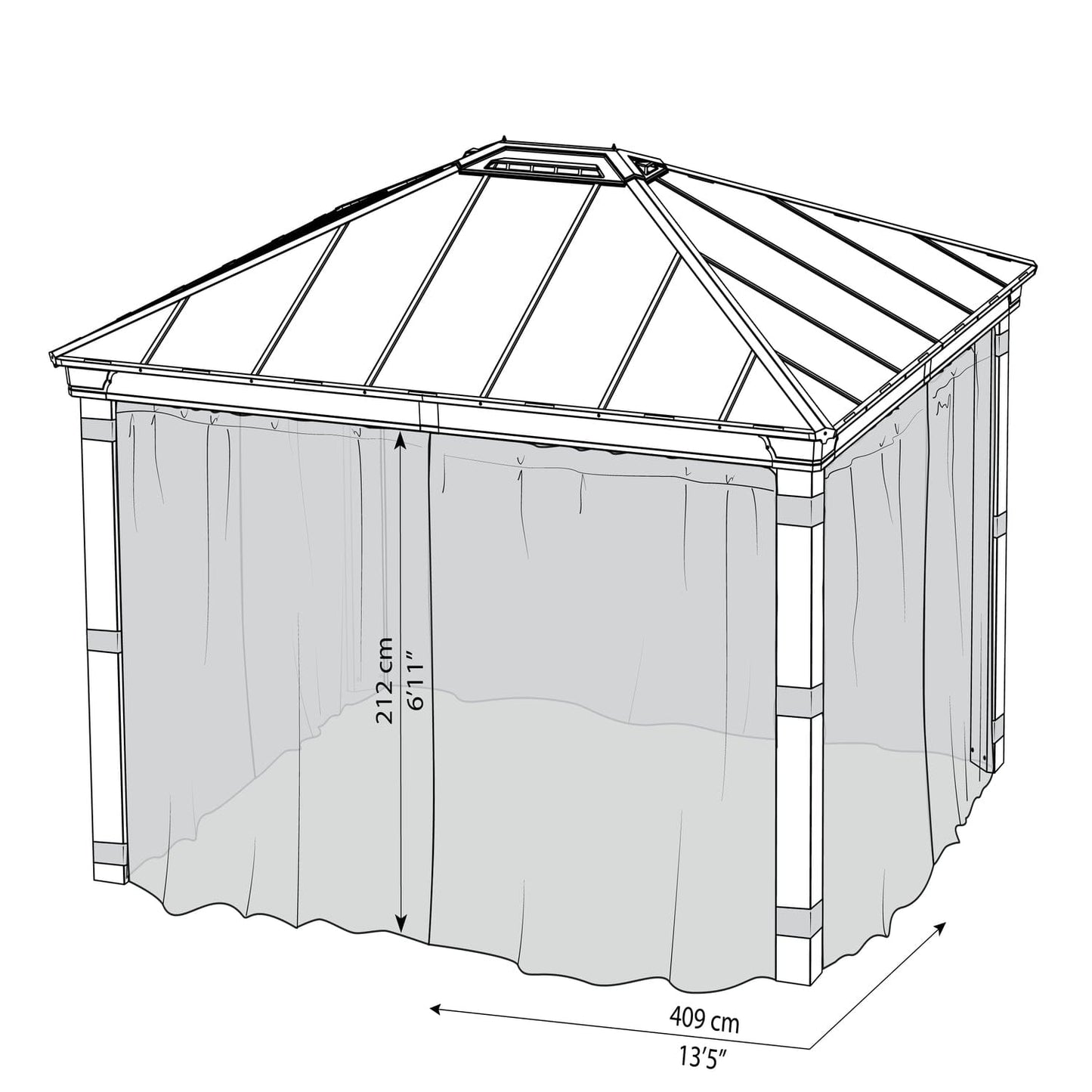 Palram - Canopia | Dallas 4300 12x14 ft Netting Set - HG2008