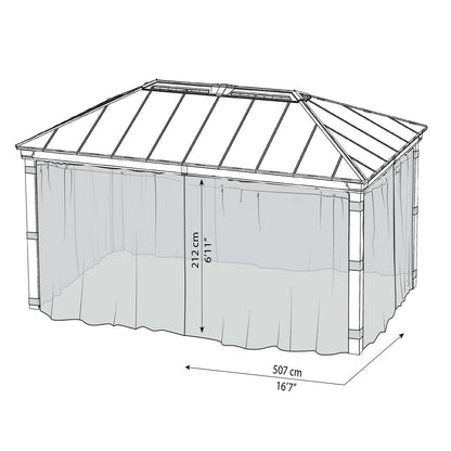 Palram - Canopia | Dallas 6100 12x20 Ft Netting Set - HG2010
