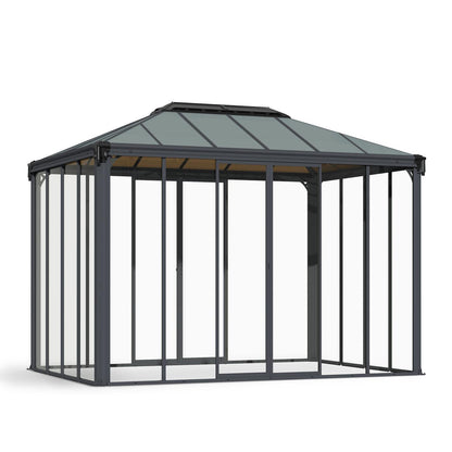 Palram - Canopia | Ledro Enclosed Gazebo - Gray - HG9190