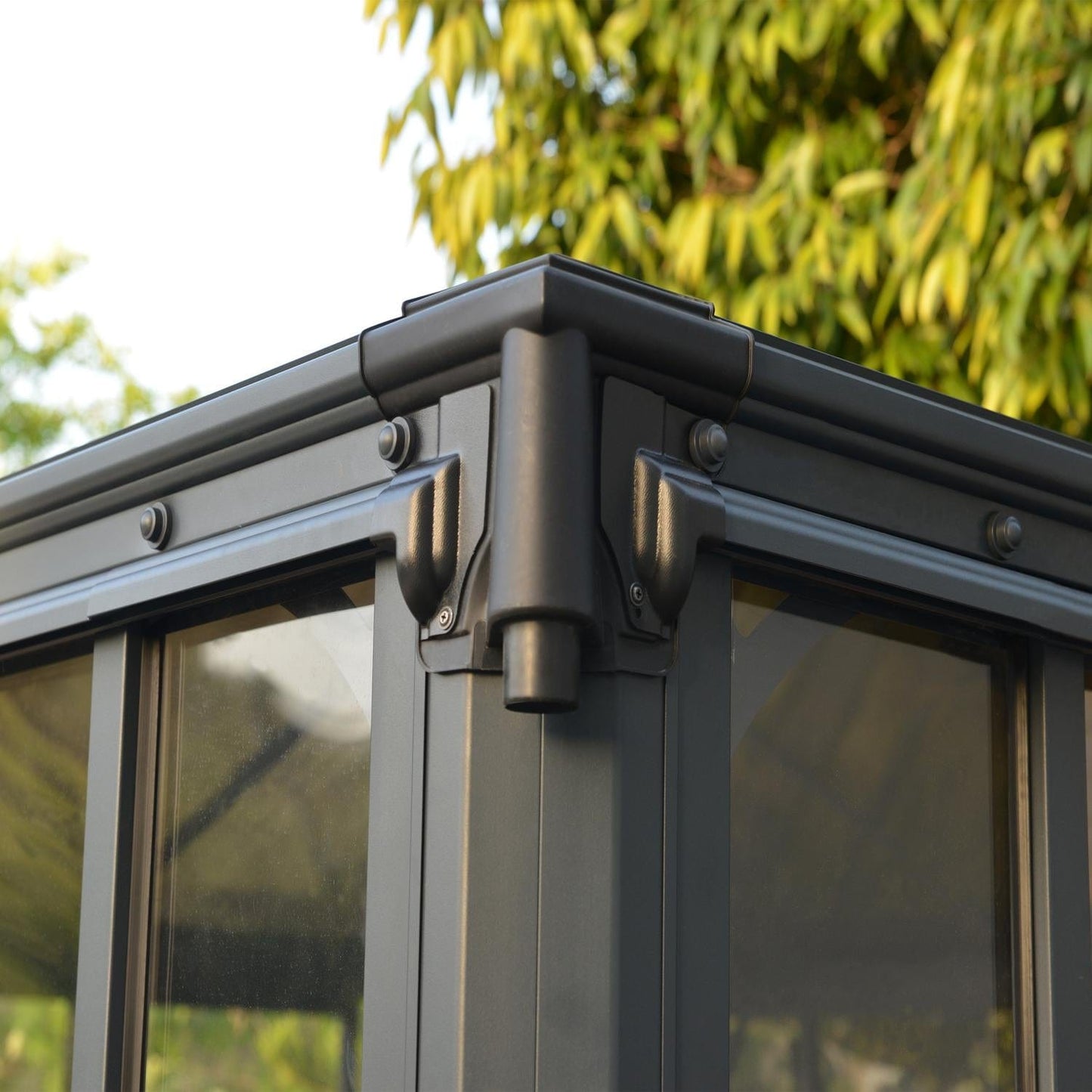 Palram - Canopia | Ledro Enclosed Gazebo - Gray - HG9190