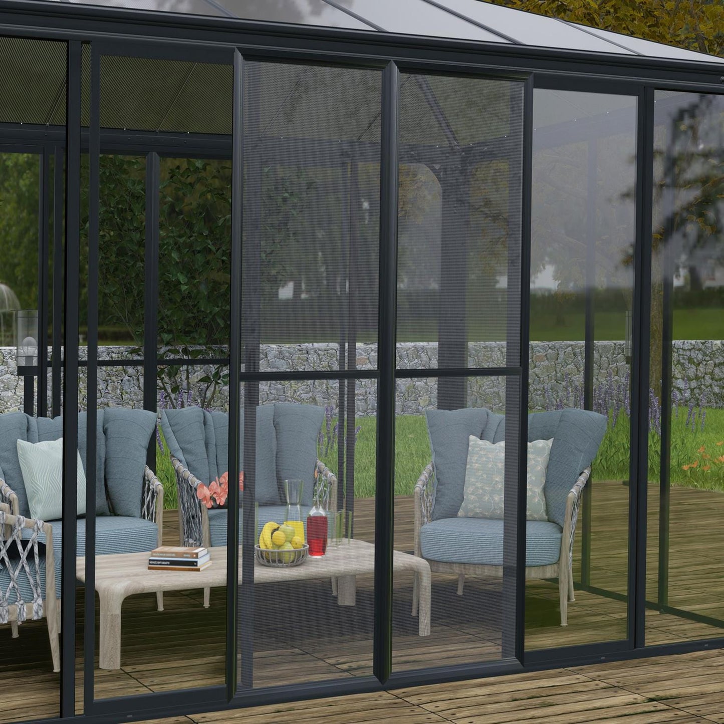 Palram - Canopia | Ledro Enclosed Gazebo - Gray - HG9190