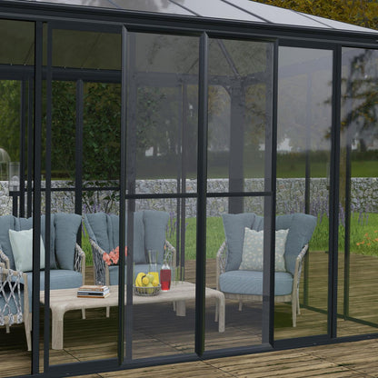 Palram - Canopia | Ledro Enclosed Gazebo - Gray - HG9190