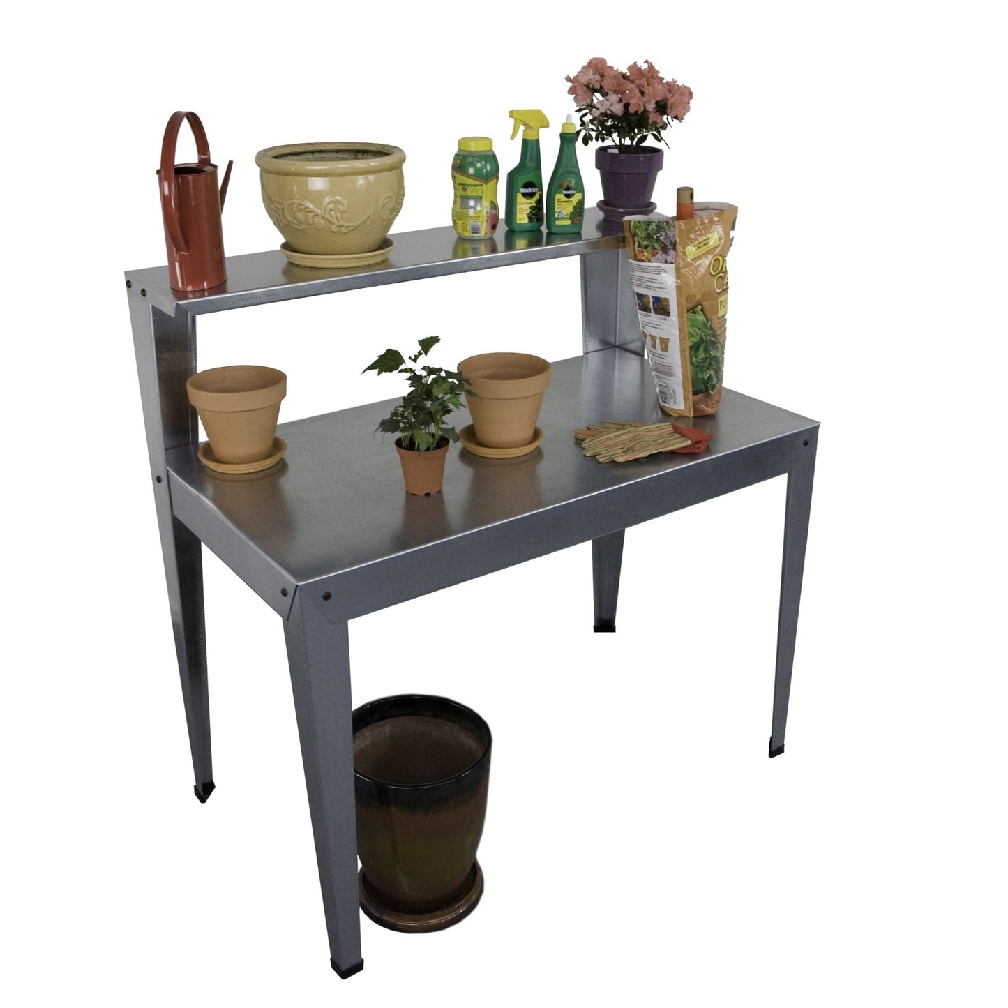 Palram  Poly-Tex | Galvanized Steel Garden Potting Table - HG2000