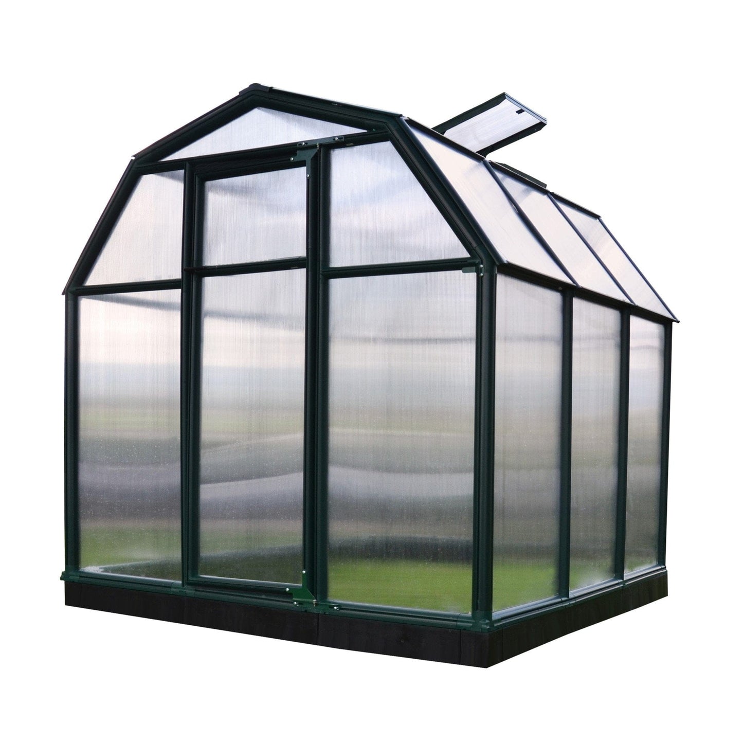 Palram - Canopia | EcoGrow Greenhouse Kit - 6 Ft Wide - Green With 6mm Twin-wall Polycarbonate Glazing - HG7006