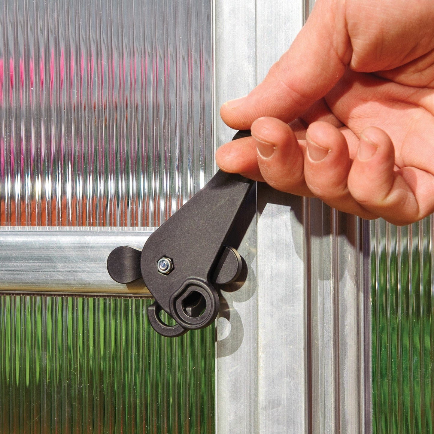 Palram - Canopia | Essence Greenhouse Kit - Silver With 4mm Twin-wall Polycarbonate Glazing - HG5812