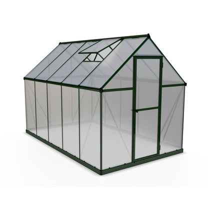 Palram - Canopia | Mythos Greenhouse Kit - 6 Ft Wide - Green With 4mm Twin-wall Polycarbonate Glazing - HG5005G