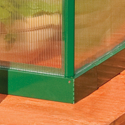 Palram - Canopia | Mythos Greenhouse Kit - 6 Ft Wide - Silver With 4mm Twin-wall Polycarbonate Glazing - HG5005