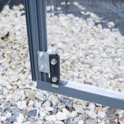Palram - Canopia | 7x8 Ft Oasis Hex Greenhouse Kit - Gray With 0.8mm Polycarbonate Glazing - HG6000