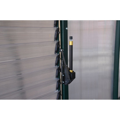 Palram - Canopia | 8x8 Ft Prestige Diffused Greenhouse Kit Package - Green With 6mm Twin-wall Polycarbonate Glazing - HG7308