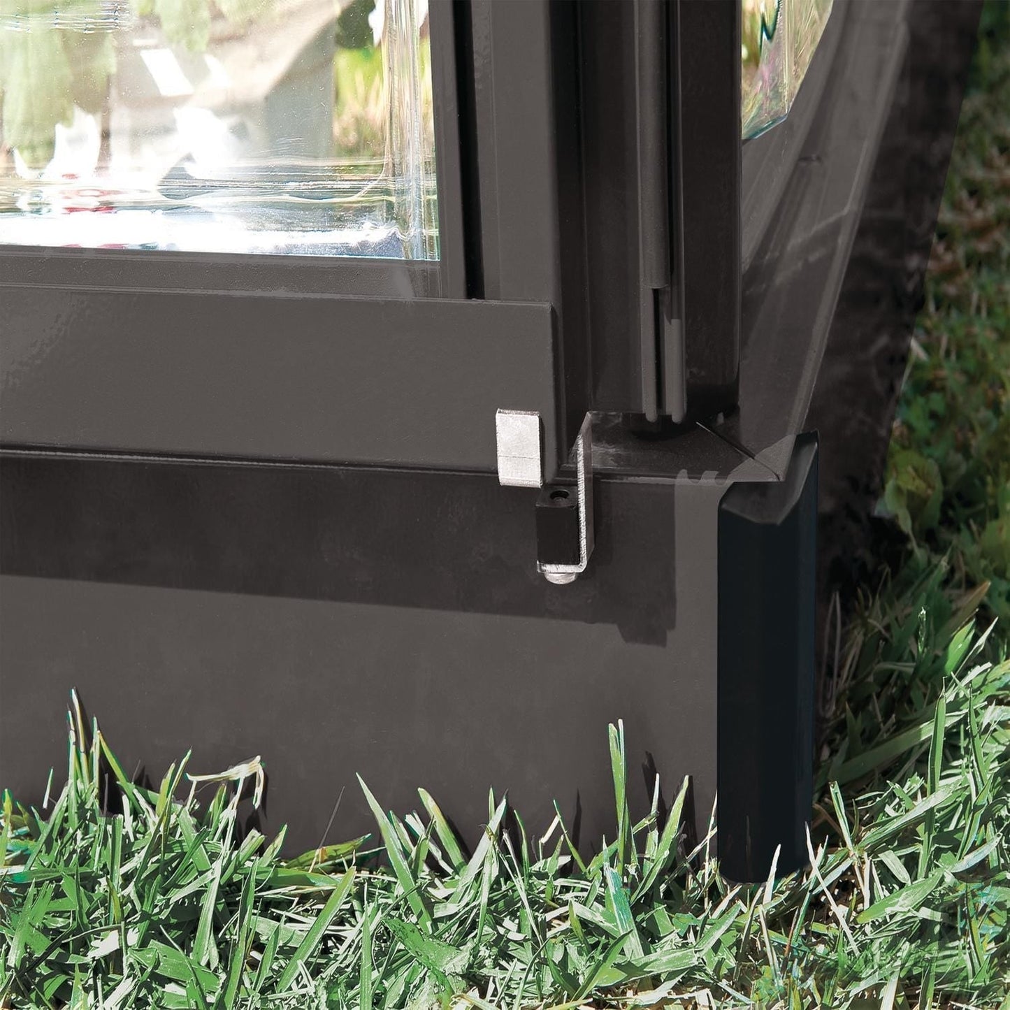 Palram - Canopia | 6x4 Ft Hybrid Greenhouse Kit - Gray With 0.8mm Polycarbonate Glazing - HG5504Y